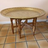 Copper top coffee table morocco