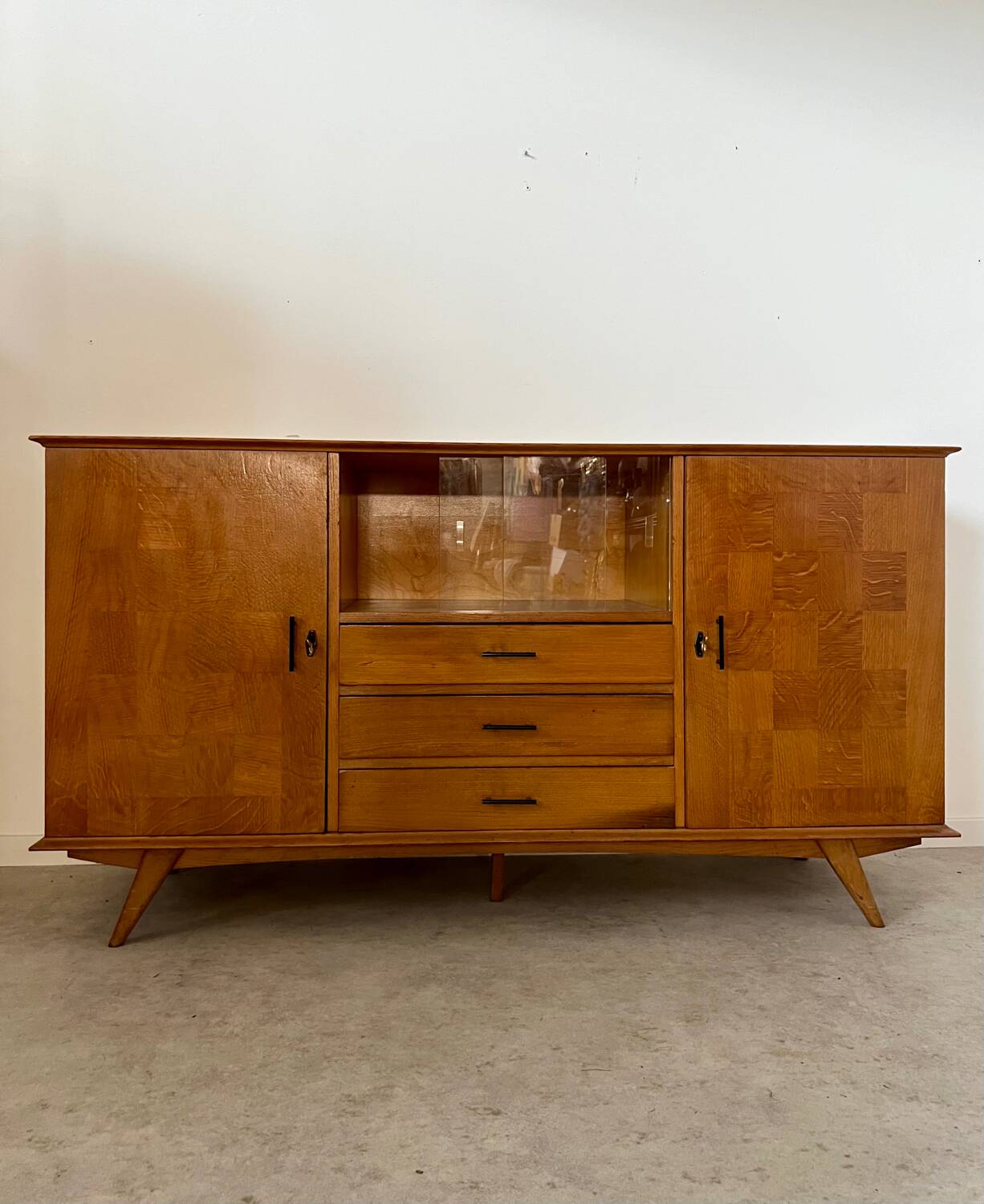 Old oak sideboard from the 50s, reconstruction period