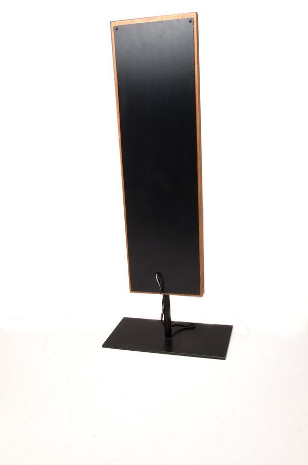 Lampe de bureau en verre et bois par William Olivier