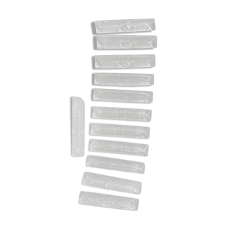 Set of 12 rest crystal knives