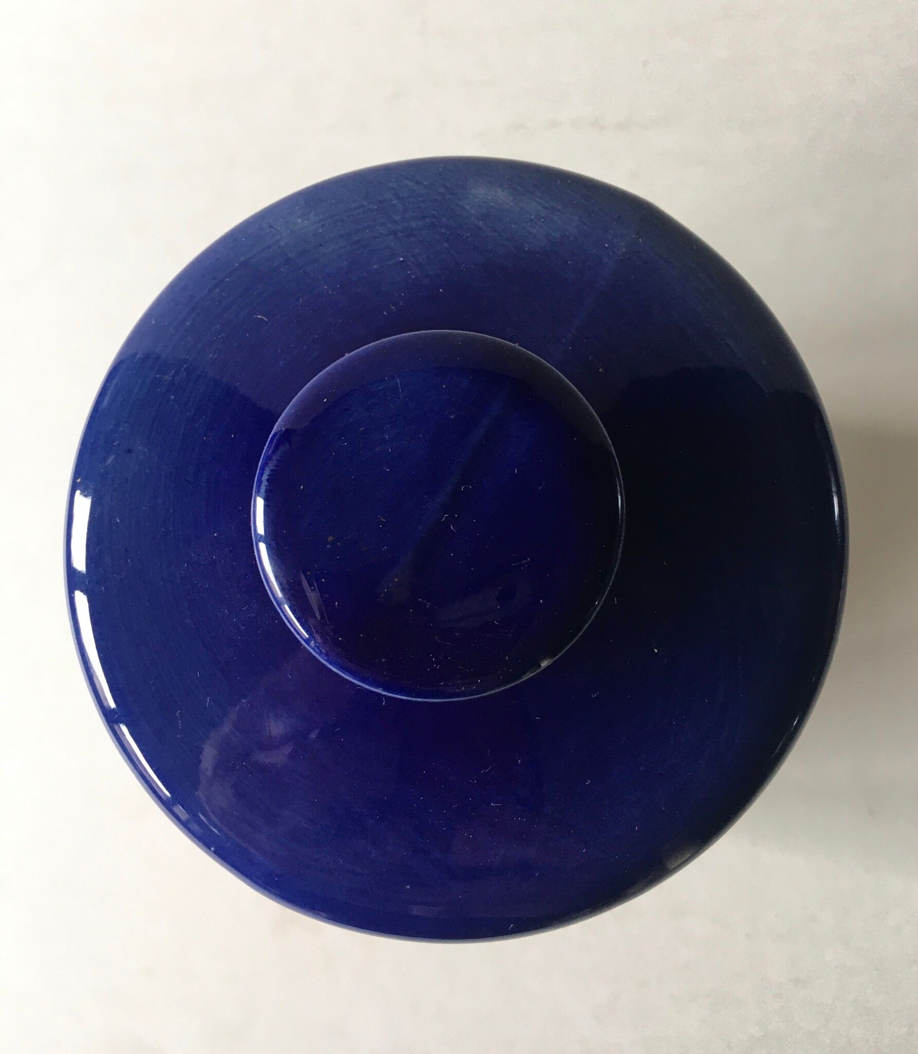 Vintage ceramic covered pot