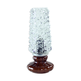 Lampe de table en céramique et verre, Tchécoslovaquie 1960