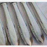 12 silver metal knives
