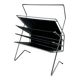 1960s 1970s Newspaper Holder in Metal & Plastic Space Age Design