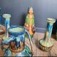 Vases, Flemish pottery from Thulin, Art Nouveau, Art Deco