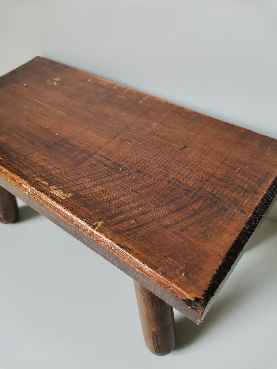 Vintage rustic wooden stool