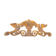 Cast iron pediment with birds