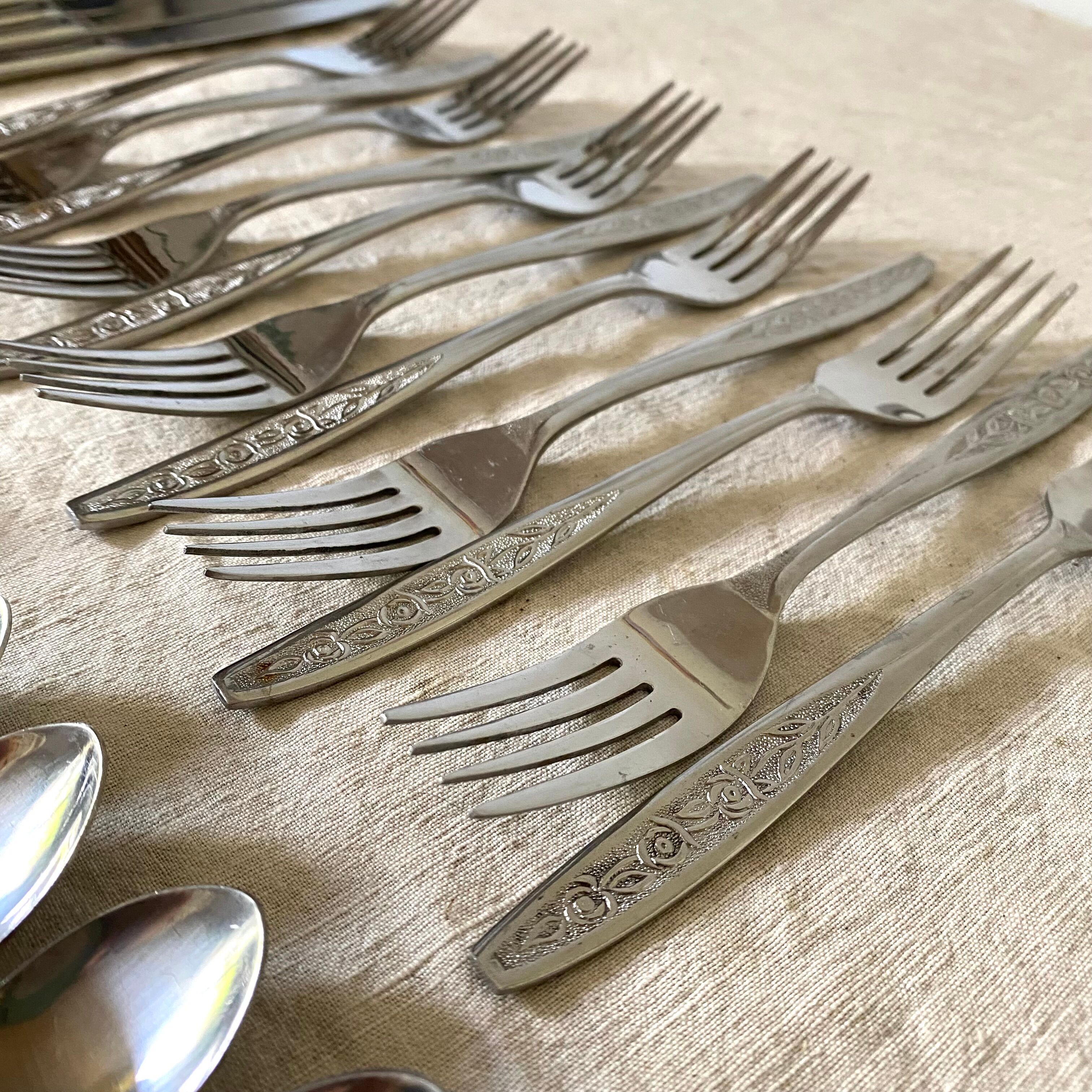 Stainless steel housewife 60s, table cutlery