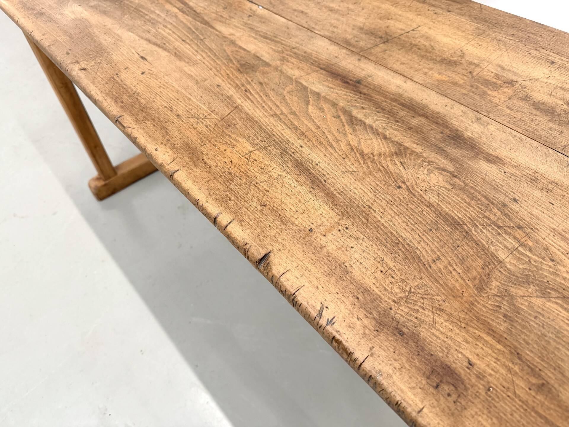 Pair of Vintage Community Tables in Solid Beech