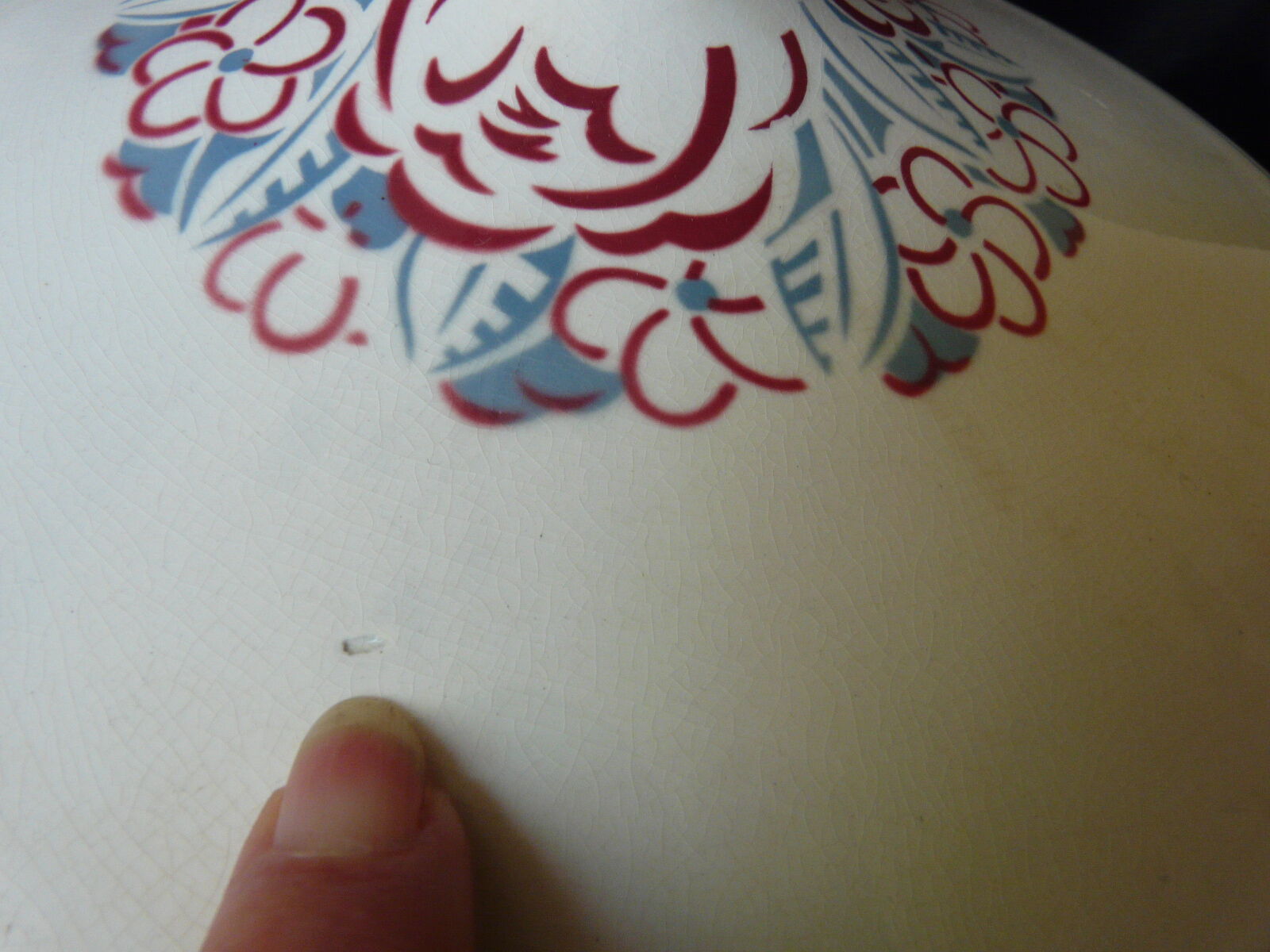 Soupière Sarreguemines period art deco model Agathe