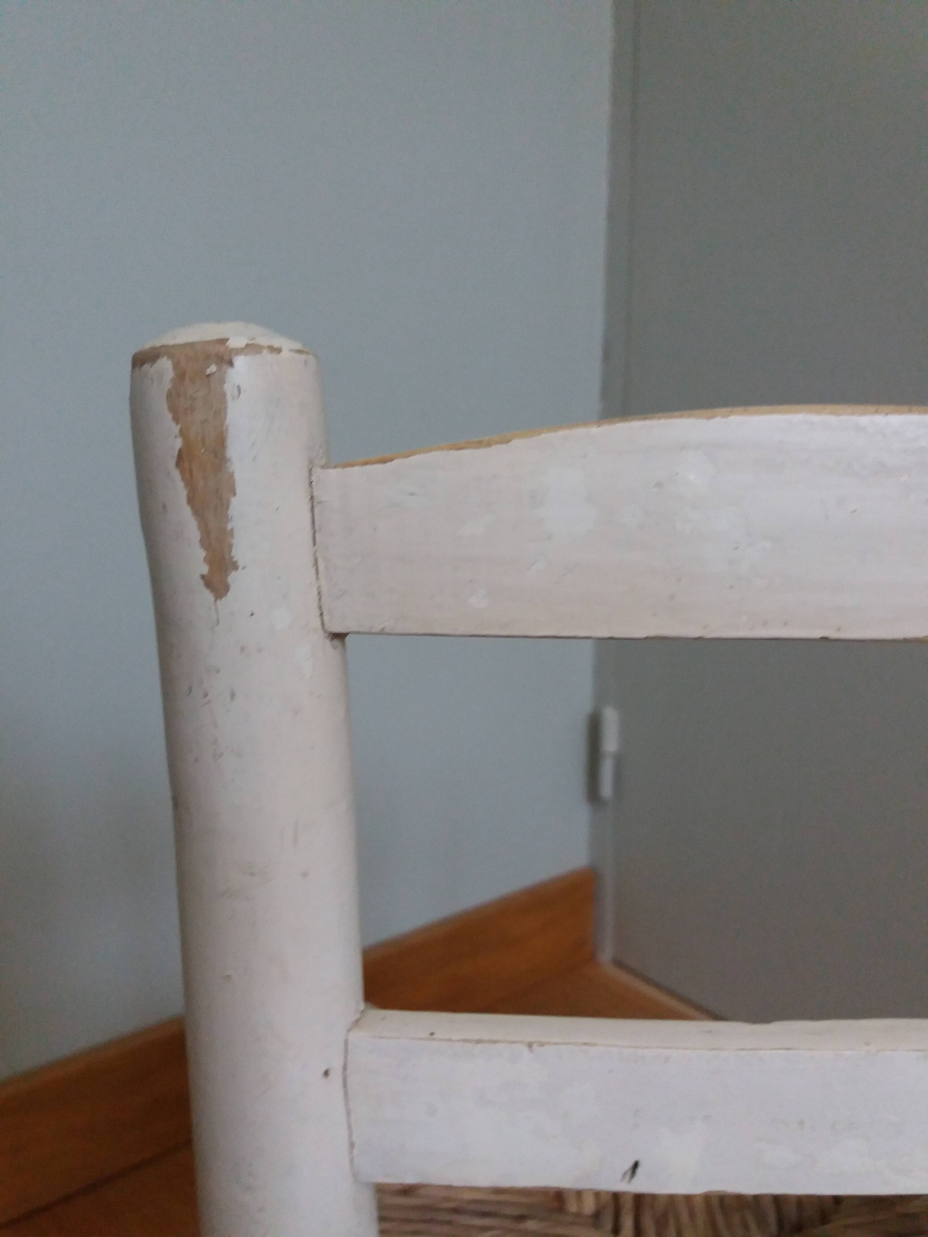 Chaise paillée enfant
