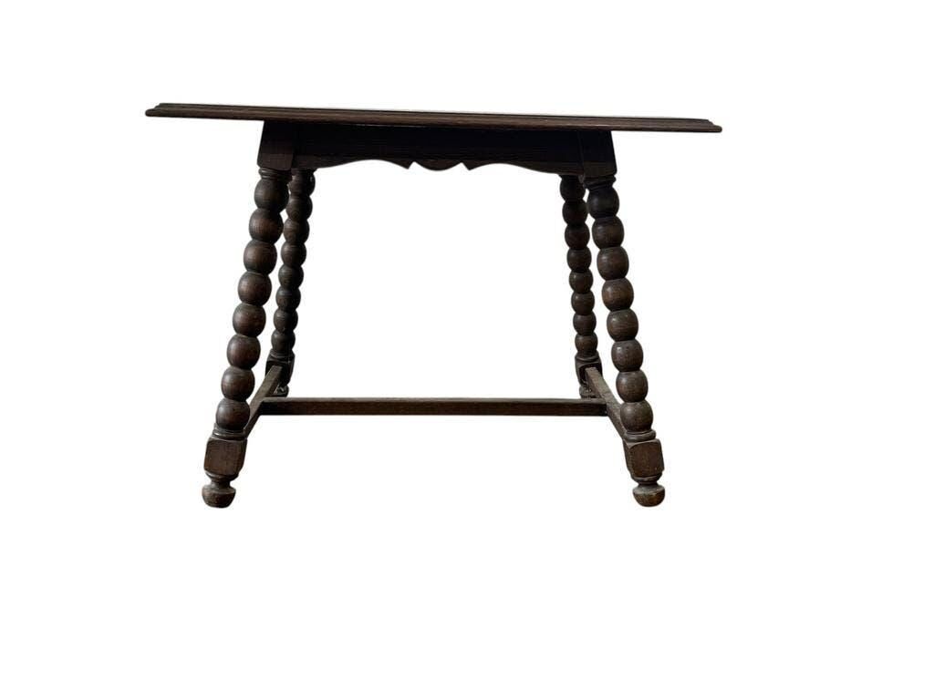 Vintage wooden bobbin side table / coffee table / end table