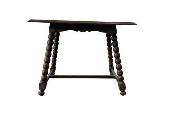 Table d'appoint vintage en bois bobbin / table basse / table à café