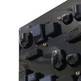 Wall organiser plateau Uten.Silo black by Dorothee Maurer Becker for Design M, 1960s