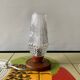Small vintage bedside lamp in molded glass - 1950s