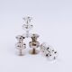 Set of 4 miniature candle holders by Erik Jörgensen, Denmark, 1950s.