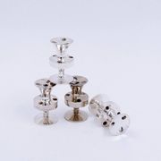 Set of 4 miniature candle holders by Erik Jörgensen, Denmark, 1950s.