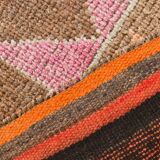 3x10 Pink & Brown Stars Pattern Vintage Runner Rug, 94x320Cm