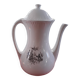 Digoin Sarreguemines coffee pot with a toile de Jouy pattern.