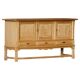 Brutalist Danish enfilade from the mid-century in oak by Henning Kjærnulf, 1960s.
