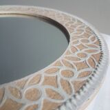 Large sgraffito mirror