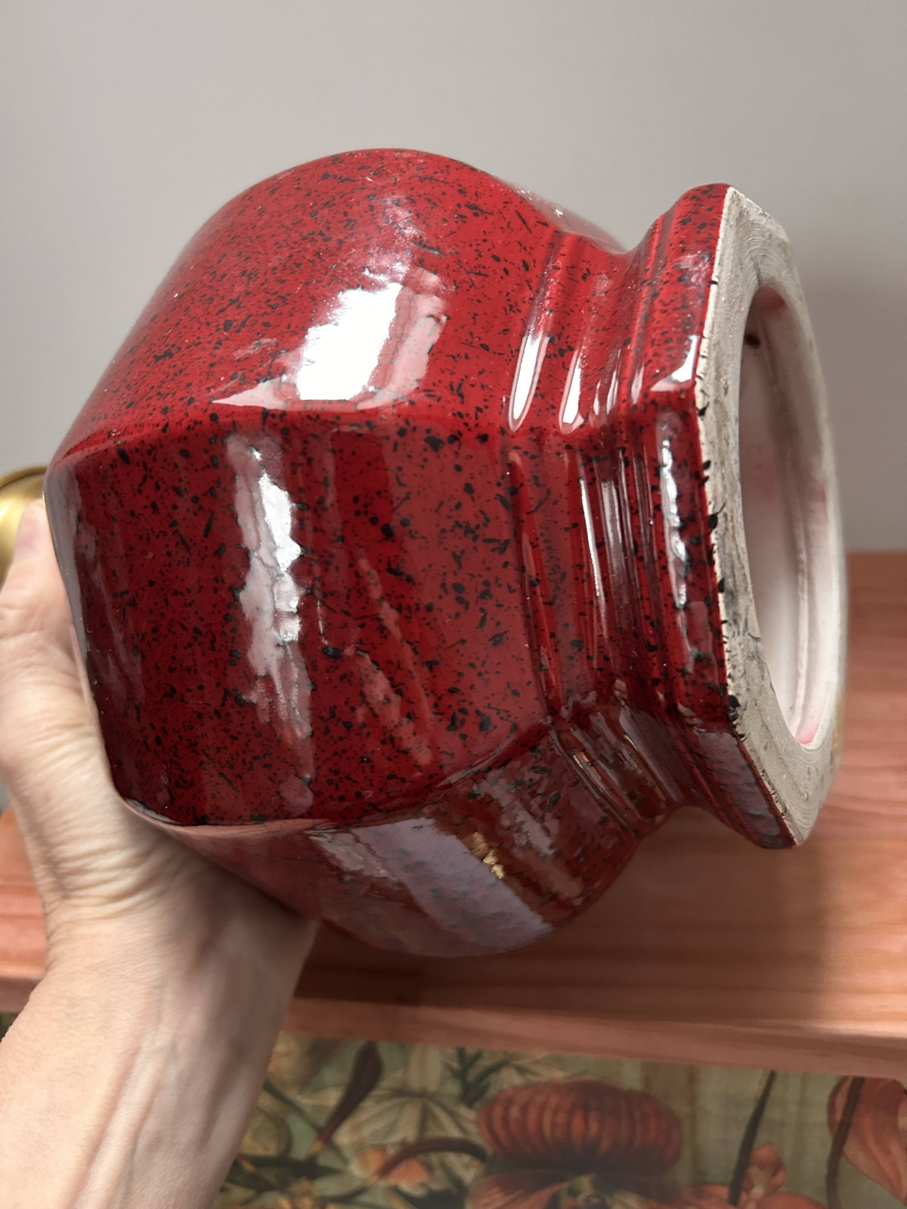 Vintage pleated opaline globe table lamp