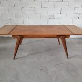 Vintage compass foot dining table