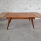 Vintage compass foot dining table