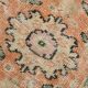 7x10 Large Cream Floral Pattern Turkish Vintage Rug, 207x304Cm