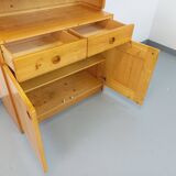 Charlotte Perriand Les Arcs vintage pine storage unit from the 60s 70s