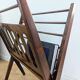Vintage wooden magazine rack with Scandinavian design