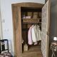Wardrobe with a fully renovated door - hanging space, shelves and drawers.