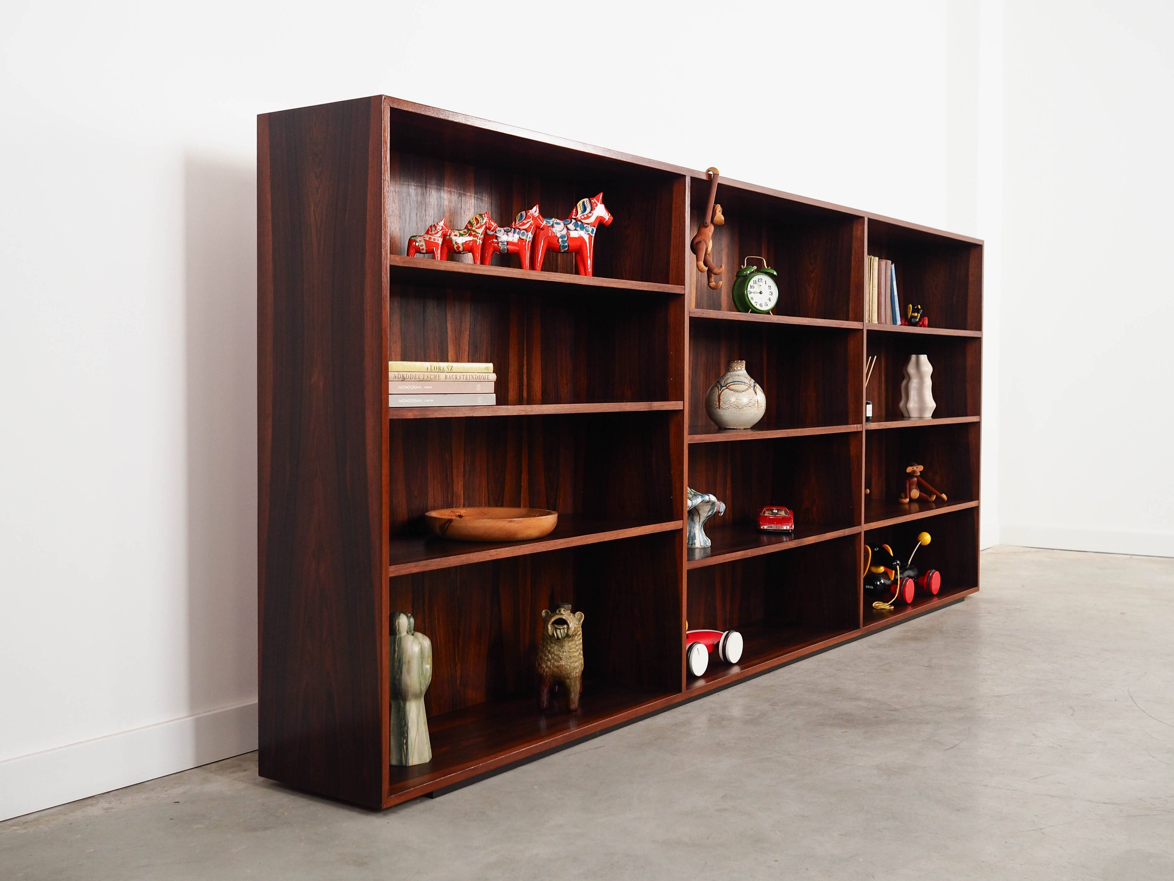 Rosewood bookcase, Danish design, 1970s, made in Denmark