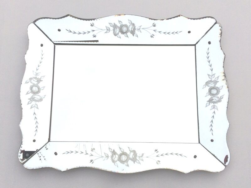 Mirror Venetian style period Art Deco