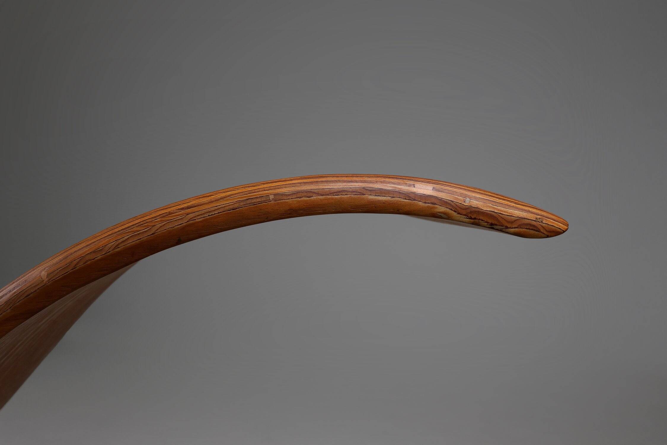 Mid-Century Stack-Laminated Lounge Chair by Tiller Lesser, Germany, 1990s