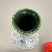 Set of 2 fat lava pottery vase made Bay Ceramics, Germany