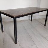 Natural stone and resin coffee table from the 70s