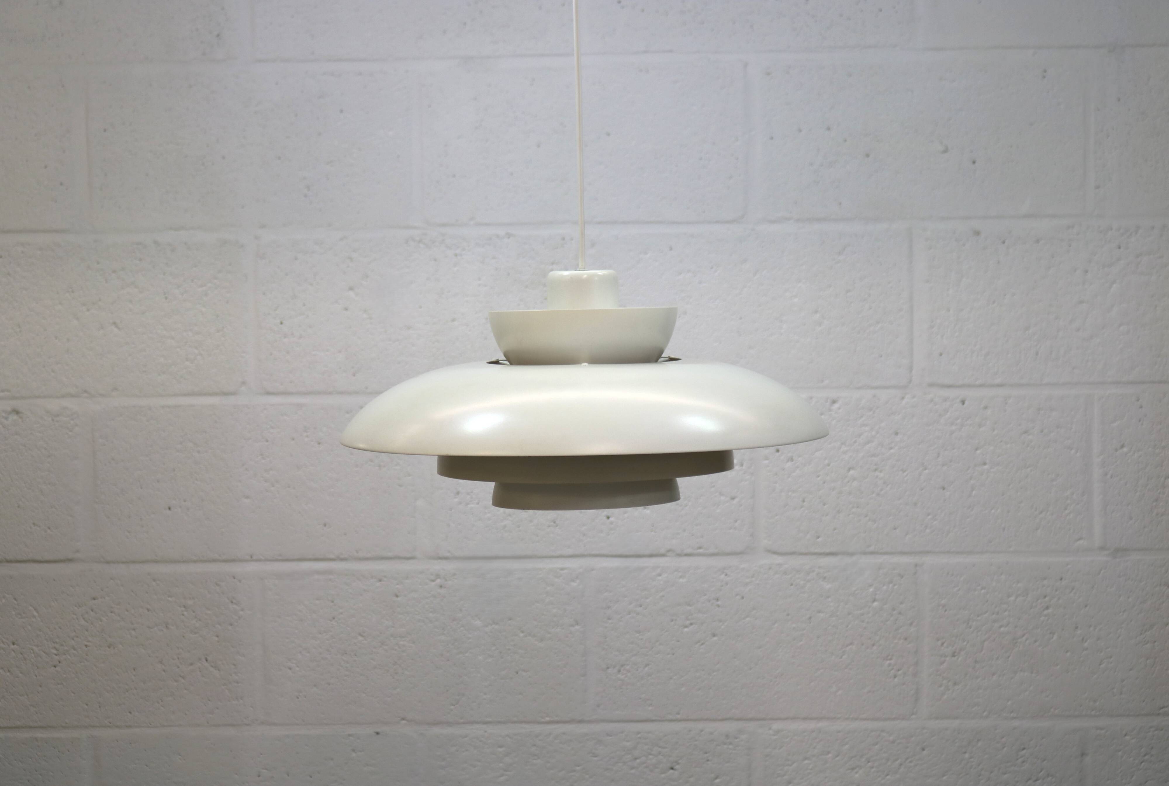 Original white Danish pendant lamp - Fog and Morup by Jo Hammerborg - Model