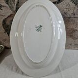 Oval Longwy earthenware dish