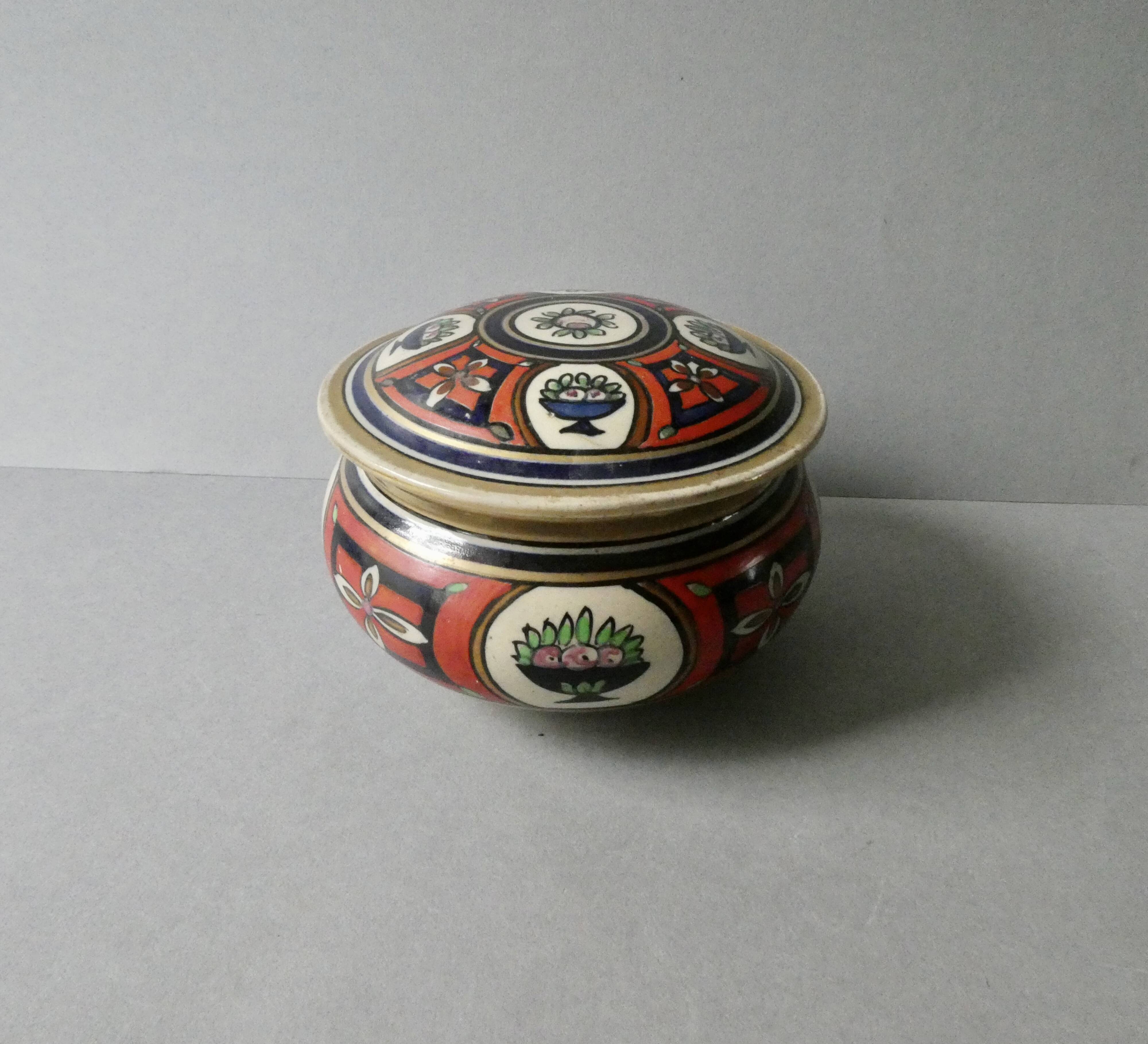 Art Deco jewelry box, signed Renoleau