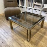 Chrome metal coffee table