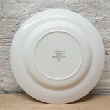 Flat plate Digoin blue flowers