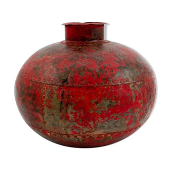 Antique metal pot