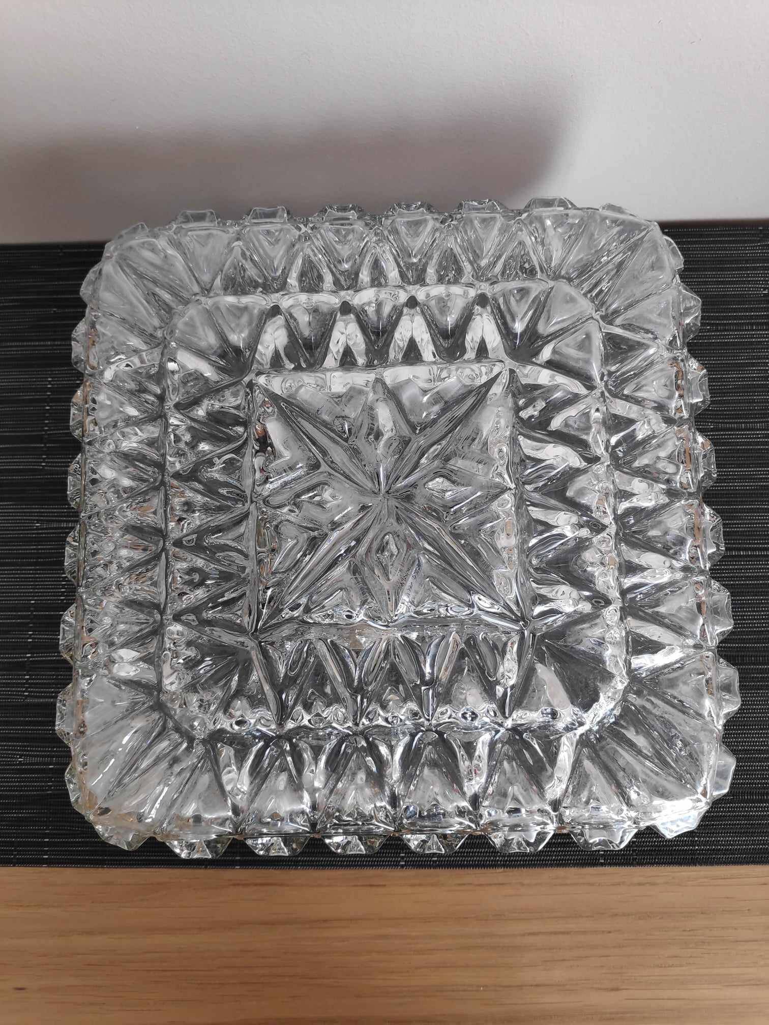Large Clairopal glass ceiling light from the 60s