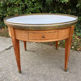 Hot water bottle table with marble