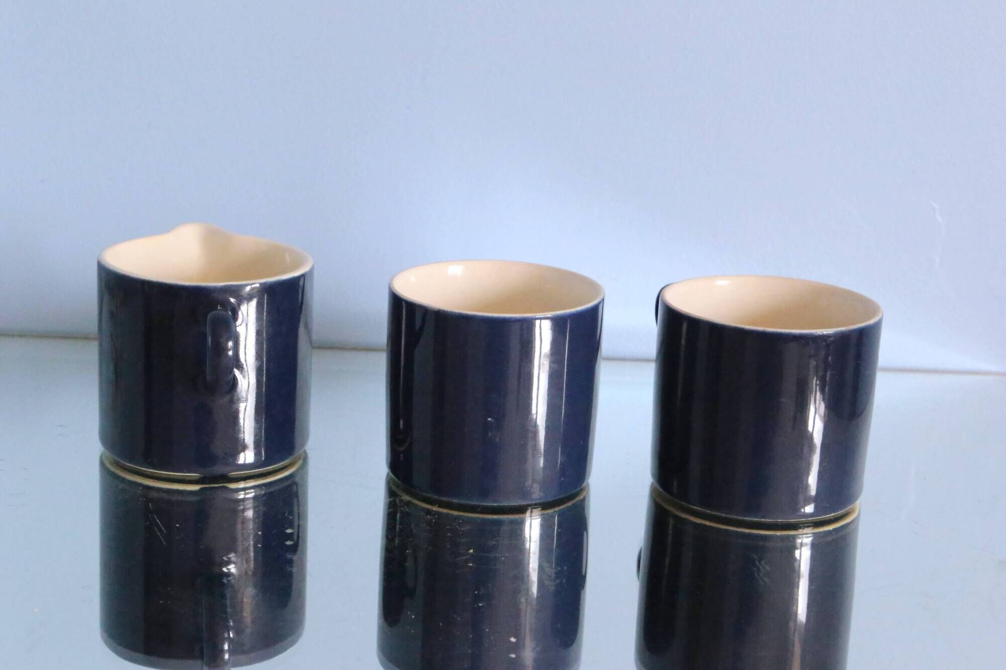 Espresso cups and milk jug, Melitta, Stockholm model, 1960