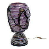 Exceptional Sculptural Murano Glass Table Lamp, Unique Piece, 1990