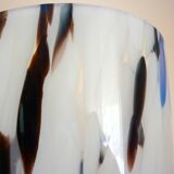 Large blown glass vase, speckled, thick, 70s/80s Murano design