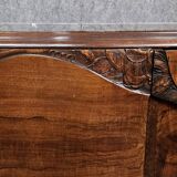 Sideboard in a row, Art Deco period, in mahogany.