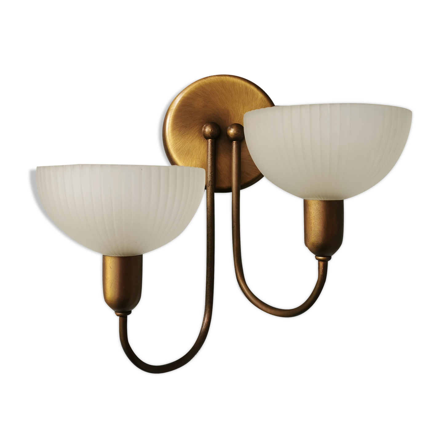 Vintage wall lamp Steinhauer gold, eighties